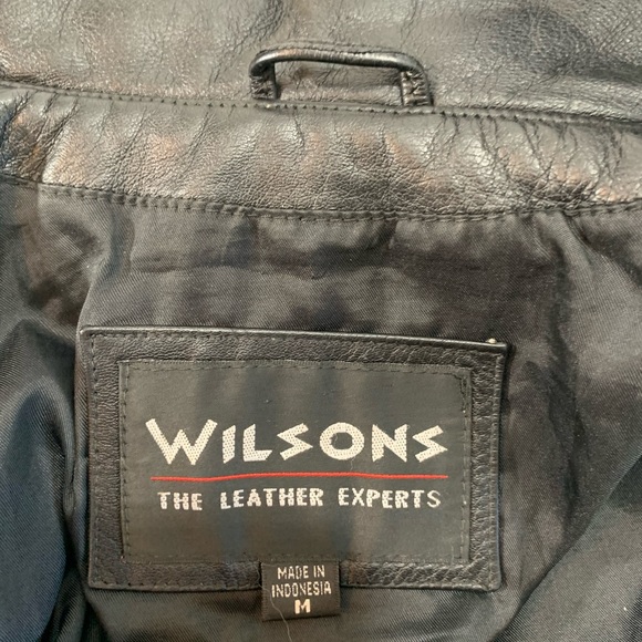 Wilson’s black leather jacket women’s size M - Picture 3 of 8
